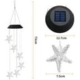 thumbnail image 4 of Solar Wind Chime Light, EpicGadget Solar Powered Color Changing LED Hanging Sea Star Wind chime Light for Outdoor Indoor Gardening Yard Pathway Decoration (Sea Star), 4 of 6