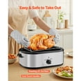 thumbnail image 5 of KFFKFF 22QT Electric Roaster Oven with Adjustable Temperature, Multifunctional Cooking Appliance with Self-Basting Lid, Defrost & Warm Settings for Holiday Meals, Accommodates 26lb Turkey, 5 of 9
