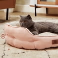 thumbnail image 3 of Cama para mascotas para perros y gatos pequeños, lavable, 25 cm, color melocotón, 3 of 9