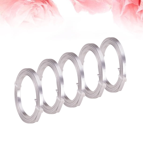 Hytrove Para Bisutería De Aluminio Color Plata Moldeable Para Piezas Artesanales Y Accesorios