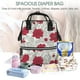 thumbnail image 5 of Disketp Leaves And Anemone Mochila de Pañales de Gran Capacidad con Múltiples Bolsillos, Mochila de Viaje Multifuncional para Bebé, Unisex, Moderna y Resistente, 5 of 6