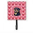 thumbnail image 2 of Rottweiler Hearts Love and Valentines Day Portrait Leash or Key Holder, 2 of 2