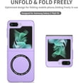 thumbnail image 3 of for Samsung Galaxy Z Flip 5 5G Magnetic Case Compatible with Magsafe, Military-Grade Shockproof Case with Built-in Magnet Circle Cover for Samsung Galaxy Z Flip5, MS Purple, 3 of 14