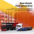 thumbnail image 5 of Turbo Racing 1/76 Scale Micro RC Truck Tractor Model, 2.4G 3CH Remote Control Toy Vehicle with Metal Paint & Patented Steering, RTR Desktop Car for Teens and Adults, 5 of 7
