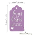 thumbnail image 5 of Inkdotpot Pack Of 100 Real Silver Foil Paper Tags Hugs And Kisses From The New Wedding Favor Hang Tags, 5 of 6