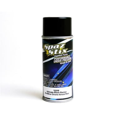 Spaz Stix SZX10209 Ultimate Black Backer for Mirror Chrome Aerosol Paint - 3 oz