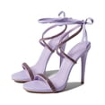 thumbnail image 3 of Schutz Cloe Crystal Light Amethyst Lace Up Sparkling Embellished Heeled Sandals (5, Light Amethyst), 3 of 3
