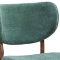 thumbnail image 3 of Benjara Evis 23" Side Dining Chair Set of 2- Walnut Brown- Soft Green Fabric, 3 of 6