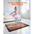 thumbnail image 4 of Interlocking Dance Floor Tiles 25 Pieces 12.4x12.4 Inch Portable Practice Flooring Cushioned Base Oak Wood Grain 25 Sq Ft per Box, 4 of 7