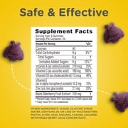 Zarbees Daily Immune Support* Gummies, Real Elderberry, Vitamins A, C, D3, Zinc, 60 Count