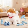 thumbnail image 5 of Realistic Robotic Dog Toy Electronic Pet Puppy That Walks Barks Sits Does Tricks Interactive Plush Robot Dog Birthday Gift for K-ids Easter Present Christmas Halloween Gift, 5 of 6