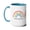 Light Blue, variant on Motivated and Blessed Two-Tone Coffee Mug