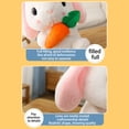 thumbnail image 4 of [Gris Venus-22cm] Juguete de peluche Orejas largas Conejo Zanahoria Pequeño Conejo Blanco Muñeca Almohada Grande Lindo Muñeca de Trapo ANGGREK  Otros, 4 of 8