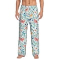 thumbnail image 2 of Kdxio Butterflies Print Men's Sleep Pajama Pant Lounge Pants with Pockets, 2 of 8