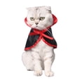 thumbnail image 4 of Halloween Pet Cape Hat Set Cat Dog Dress Up Cosplay Costume Dress Photo Props Pet Accessories, 4 of 8