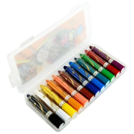 korean memory 12 colors professional water soluble crayon set