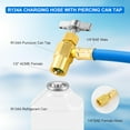 thumbnail image 2 of R134A Refrigerator Freon Recharge Hose Kit, Refrigerant Charging Hose with BPV31 Bullet Piercing Tap Valve, R134A Self-Sealing Adapter for Home A/C Refrigerant System, 2 of 7