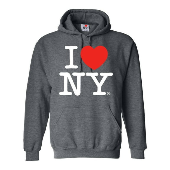 I Love NY New York Hoodie Screen Print Heart Sweatshirt Sweatshirt NYC