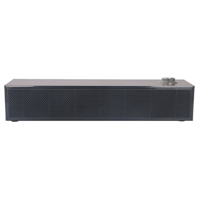 Desktop Computer Soundbar, Easy To Control Low Noise USB Powered Wooden Computer Speakers For