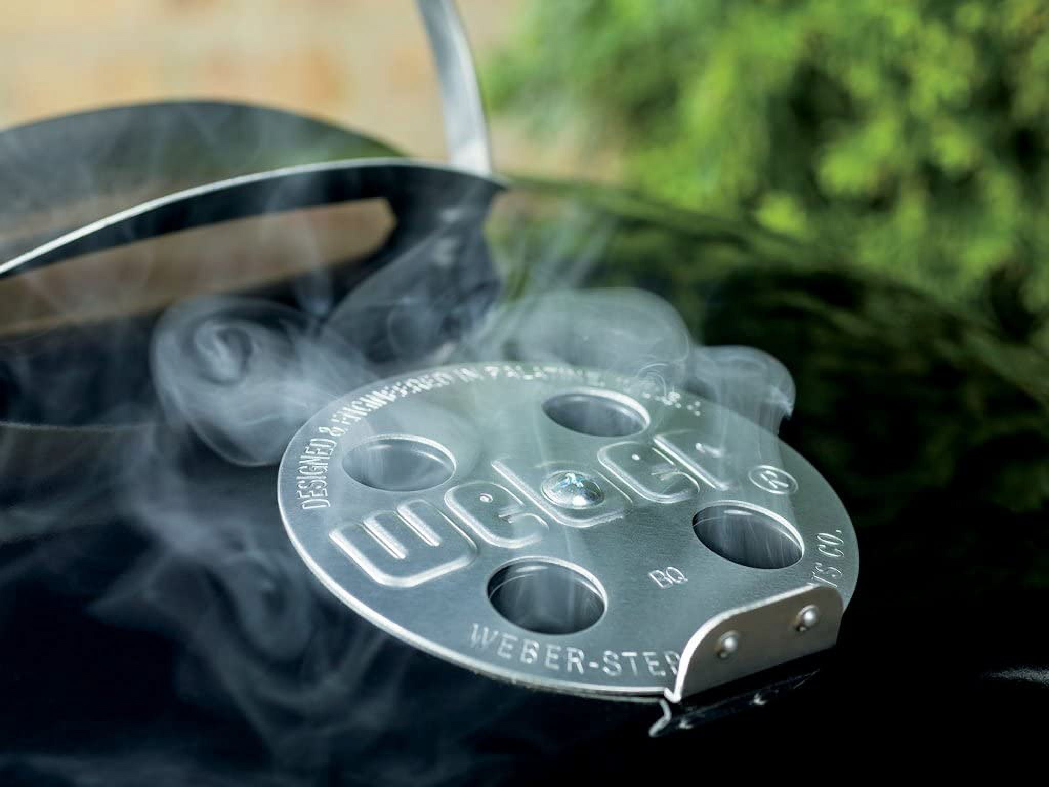 Classic Large Square 22" Charcoal Barbecue Kettle Grill with Wheel Legs