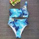 thumbnail image 4 of Gibobby Trajes de Baño para Mujer Con Sexy A Back Bathing Open Beach Striped Set Bikini Bathing Suit Piece Swimsears Tankinis Set(Azul,G), 4 of 5