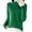 Green, variant on Women's Knitted Sweater Solid Color Long Sleeved Round Neck Pullover Knitted Sweater With Thin Inner Lining Sweater Tops Thin Lining Tops for Women