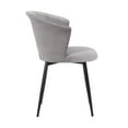 thumbnail image 4 of Lulu Contemporary Dining Chair in Black Powder Coated Finish and&nbsp;Blue Velvet, 4 of 11