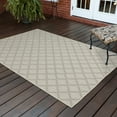 thumbnail image 2 of Avalon Home 5' x 7' Ivory and Gray Geometric Outdoor Rug, 2 of 10