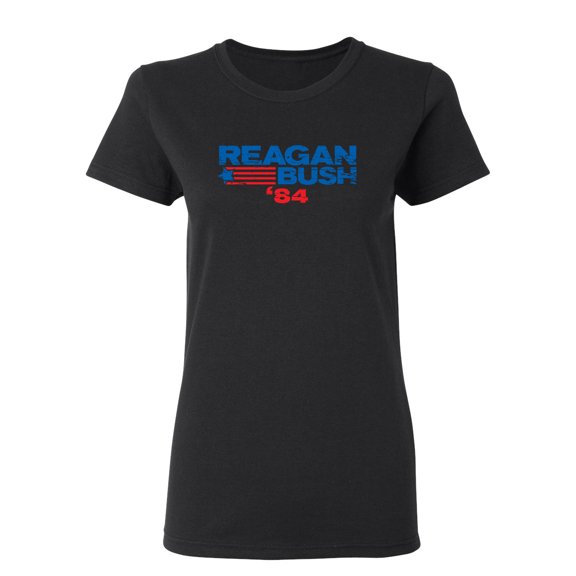 Reagan Bush Sarcastic Novelty Gift Idea Adult Humor Funny Women's Casual Tees