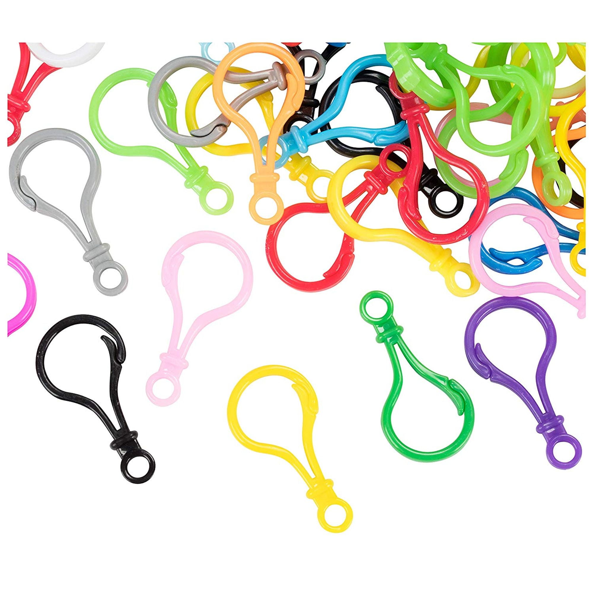 Plastic Lobster Clasps 100Pack Hard Plastic Lobster Hooks, Large