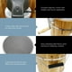 thumbnail image 4 of Elite Gourmet - Máquina eléctrica para hacer helados con cubo de madera de los Apalaches, estilo antiguo, de 4 cuartos de galón, manivela de mano clásica fundida a presión para batir, utiliza hielo y, 4 of 5
