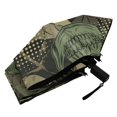 thumbnail image 5 of Green Camouflage Skulls Leaves Compact Folding Umbrella for Rain Windproof Travel Umbrella UPF 50+ Lightweight Packable Arc Size, 5 of 8