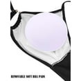 thumbnail image 5 of Spencer Womens Swimsuits Two Piece Bikini Sets Bathing Suits for Women Summer Solid V Neck Swimwear Beachwear, Black, 5 of 8