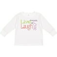 thumbnail image 3 of Inktastic Live, Laugh, Love Boys Long Sleeve Toddler T-Shirt, 3 of 5