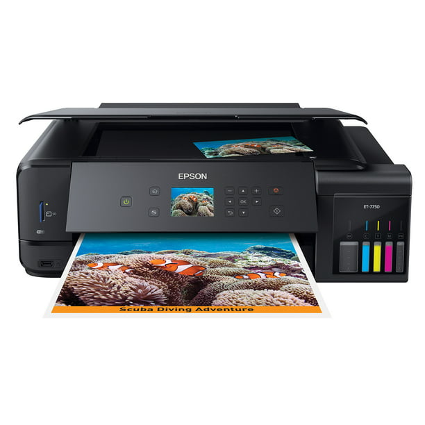 PC/タブレット PC周辺機器 Epson Expression Premium ET-7750 EcoTank Wireless Wide-format 5-Color  All-in-One Supertank Printer with Scanner, Copier and Ethernet