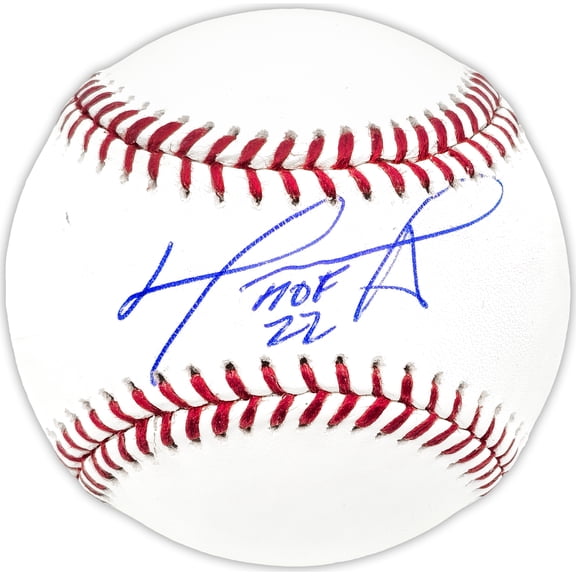David Ortiz Autographed Official MLB Baseball Boston Red Sox "HOF 22" Beckett BAS Witness 236701