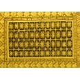 thumbnail image 1 of Ahgly Company Machine Washable Indoor Rectangle Abstract Yellow Modern Area Rugs, 8' x 10', 1 of 4