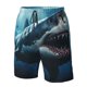 thumbnail image 4 of Balery 3D Realistic Shark Traje de Baño Estilo Hawaiano para Hombre, Shorts de Secado Rápido con Bolsillos-Small, 4 of 6
