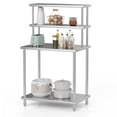 thumbnail image 2 of EDTara Stainless Steel Prep Work Table With Overshelves, Commercial-Grade Design With Adjustable Lower and Under Shelves for Large Kitchens, Restaurants, Warehouses, or Garages, 2 of 8
