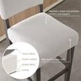 thumbnail image 3 of Leick Wood Upholstered Back Bar Stool Set in Gray Washed Blackbean, 3 of 17