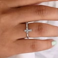 thumbnail image 4 of K-KED Fashion 925 Silver Plated Ring Cross Cubic Zircon Women Delicate Jewelry Sz 6-10-9, 4 of 5