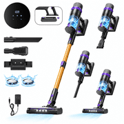 Prettycare Cordless Vacuum Cleaner, 48KPA 530W, 8*2600mAh 55mins Runtime 9 in 1 Stick Vacuum for Home Pet Hair Carpet Wood Floor