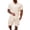 Beige, variant on Mens Short Sets 2 Piece Outfits Button Short Sleeve Shirts and Shorts with Pockets Elastic Waist Vacation Fashion Loose Fit Matching Tracksuits Beige L