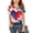 F Multicolor, variant on NAISIBABY Girls 4th of July Tee, Crewneck Patriotic Graphic Short Sleeve Kids Casual Fashion T-Shirt Multicolor Size 7-8