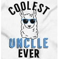 thumbnail image 2 of Best Llama Uncle Fathers Day Birthday Men's Crewneck Sweatshirt Brisco Brands S, 2 of 6