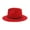 Red, variant on ZHENHONG Tea Party Hats for Women and Men Two Tone Red Bottom Wide Wool Fedora Hat Panama Hat Casual Jazz Hats Fascinators Hats