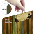 thumbnail image 3 of FMSHPON Creative Wood Background Clipboard Hardboard Wood Nursing Clip Board and Pull for Standard A4 Letter 13x9 inches, 3 of 7