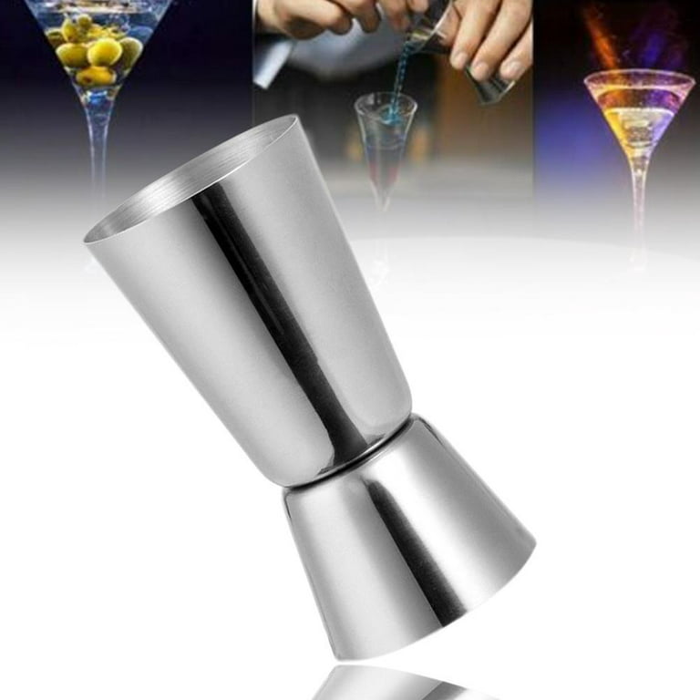 Bartending Bar Tools Stainless 25ml/50ml Measure Cup Spirit Cocktails  Jigger Alcohol Wine