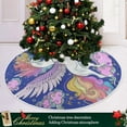 thumbnail image 6 of FMSHPON Unicorn Xmas Christmas Tree Skirt Stand Mat for Holiday Party Decoration Indoor Outdoor 48 inches, 6 of 6