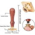 thumbnail image 3 of 1Set Dragonfly Brass Sealing Wax Seal Stamp Wood Handle 25x25x13.6mm for Party Invitation Envelope, 3 of 8